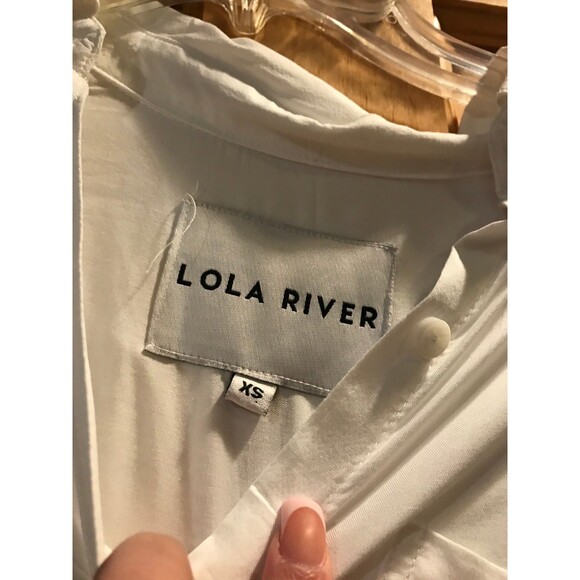 Lola river white button down blouse - Picture 2 of 4